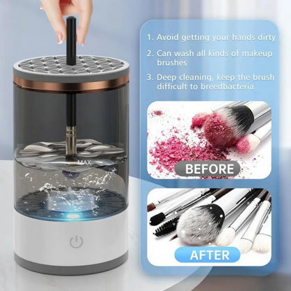 Automatic Electric Makeup Brush Cleaner with Usb Rechargeable 7000rpm