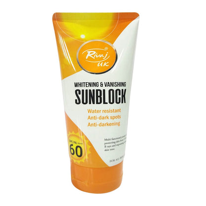 Rivaj Sunblock Whitening & Vanishing Spf60 Ideal For All Skin Types