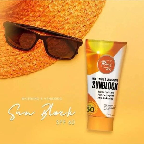 Rivaj Sunblock Whitening & Vanishing Spf60 Ideal For All Skin Types